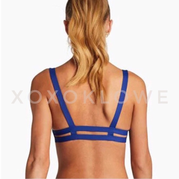 Vitamin A Neutra Bralette Bikini Top in Deep Blue NWT - Picture 7 of 13